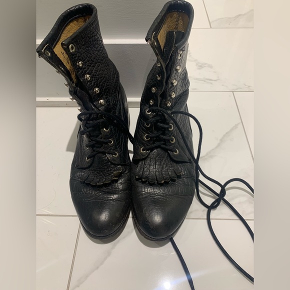 Vintage Justin leather boots size 8 1/2 D (men’s 8 1/2) - Picture 1 of 5